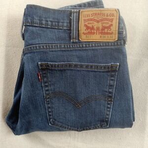 VTG (1999) Levi's Mens 511 Jeans Medium Wash Stretch Denim – 38x32 (38x31)